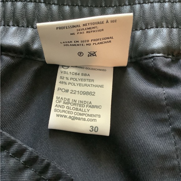 AG Adriano Goldschmied Faux Leather Pants - Picture 7 of 7